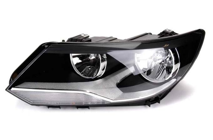 VW Headlight Assembly - Driver Side (Halogen) (NSF) 5N0941005C - TYC 209582001